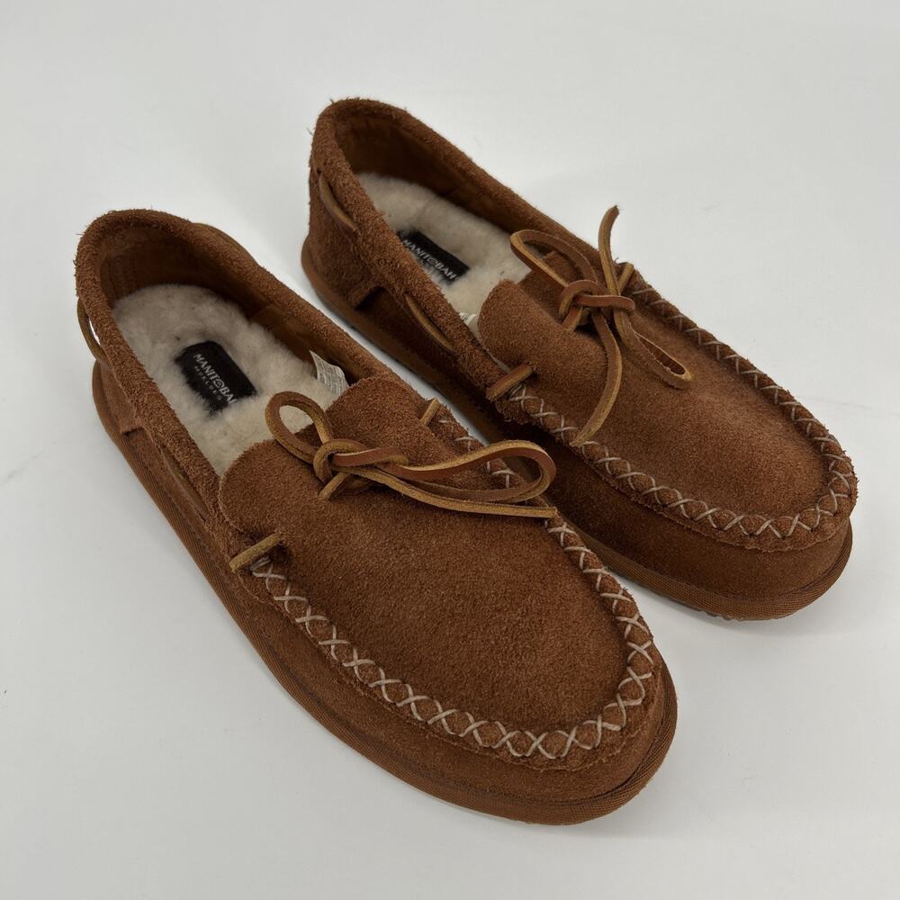 Manitobah Suede Cabin Loafers with Shearling Lining